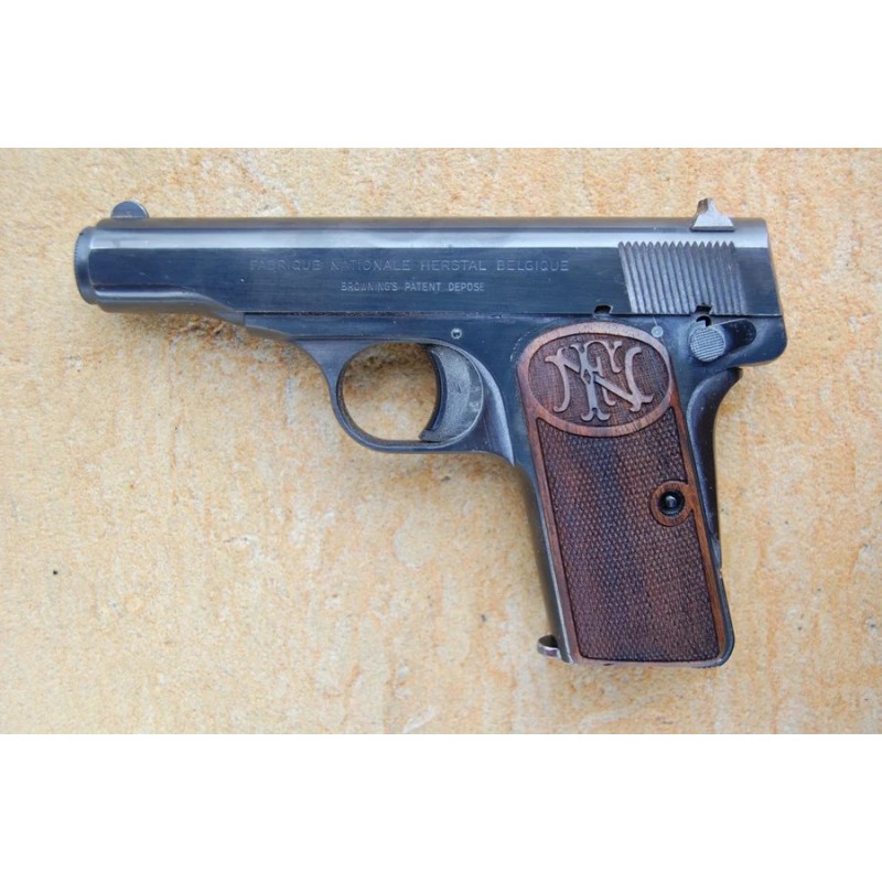PLAQUETTES BOIS BROWNING FN 1910 - GRIPS (damier + logo)
