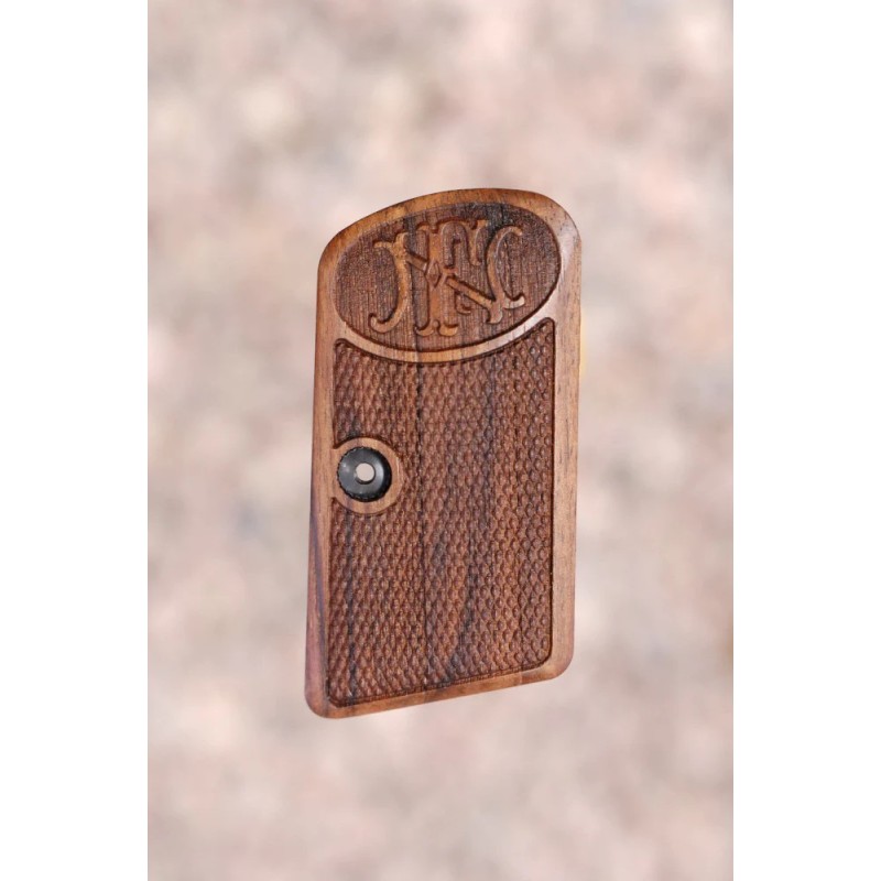 PLAQUETTES BOIS BROWNING FN 1906 - GRIPS (damier + logo)