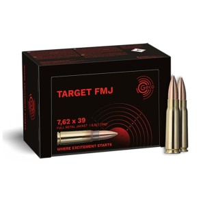 Cartouches GECO Target 7,62x39 124gr FMJ x50