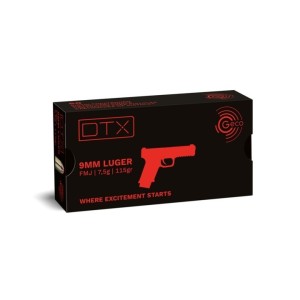 Cartouches GECO DTX 9mm 115gr FMJ x50