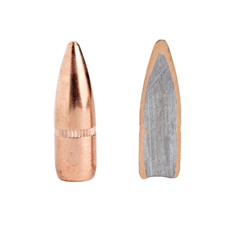 Ogives HORNADY FMJBT - Cal:22 (.224") - 55grs - SACHET de 100 unités