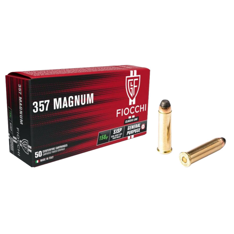 Cartouche Fiocchi SJSP Cal: 357mag - 158gr - Boite de 50 cartouches