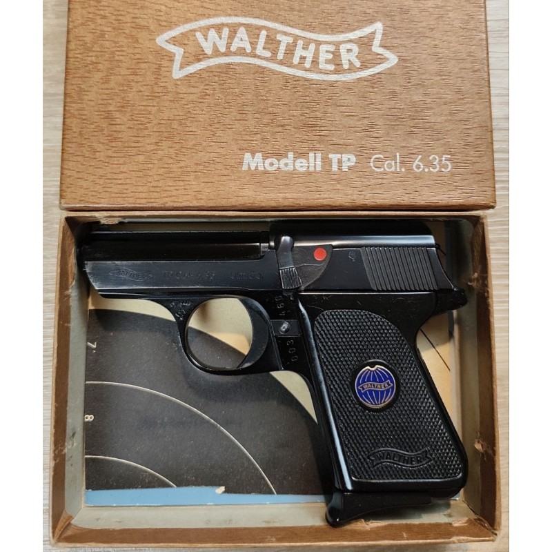 Pistolet Walther TP 6,35 Browning occasion compact révisé canon miroir