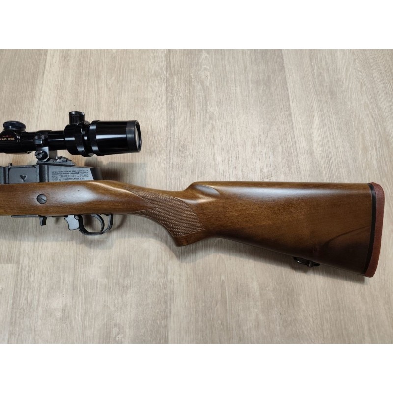 Carabine semi-auto Ruger Mini 14 222 Rem lunette 4x40 Occasion révisée