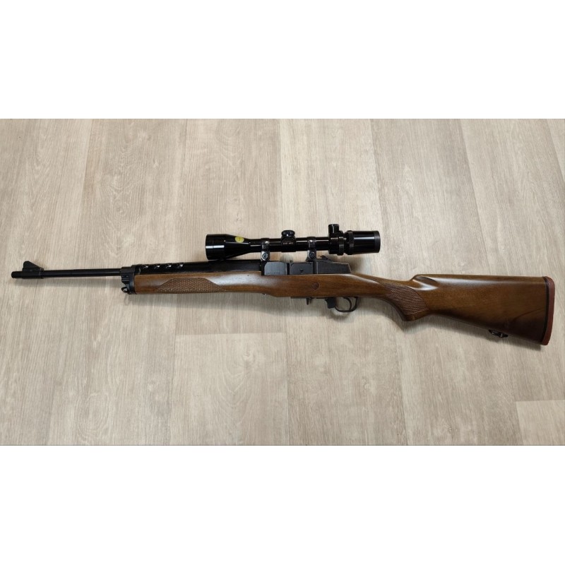 Carabine semi-auto Ruger Mini 14 222 Rem lunette 4x40 Occasion révisée