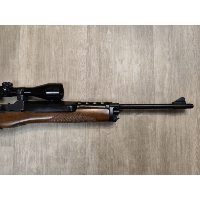 Carabine semi-auto Ruger Mini 14 222 Rem lunette 4x40 Occasion révisée