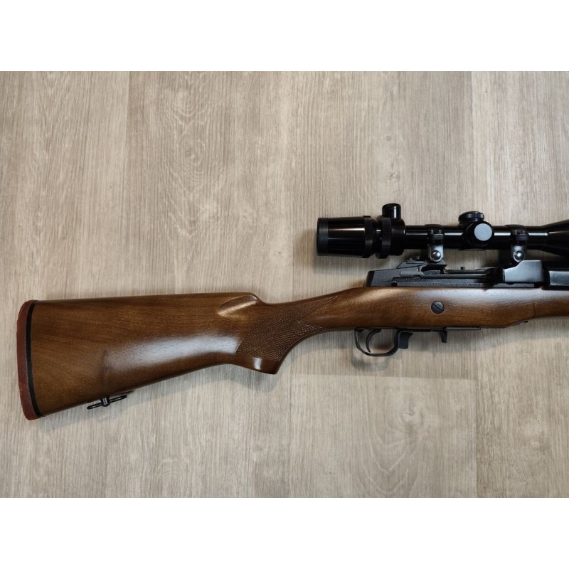 Carabine semi-auto Ruger Mini 14 222 Rem lunette 4x40 Occasion révisée