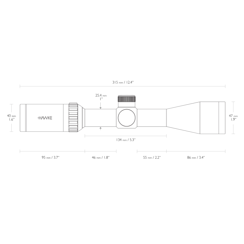 LUNETTE HAWKE VANTAGE IR - 3-9x40 Mil Dot Center - 14221