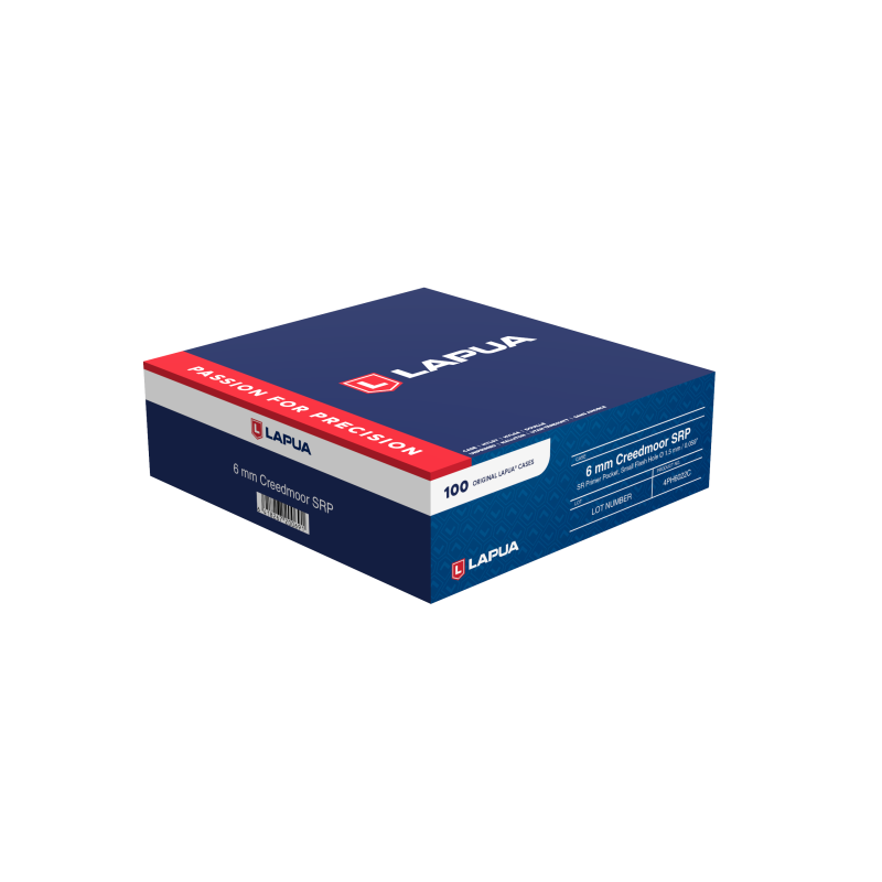 Douilles LAPUA Cal. 6mm CREEDMOOR AMORCAGE SMALL RIFLE - Boite de 100