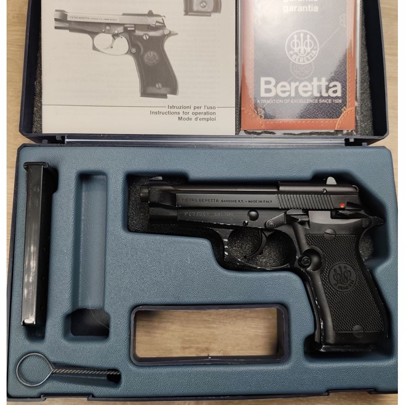 Beretta 83 calibre 9mm court (.380 ACP) avec mallette occasion révisée