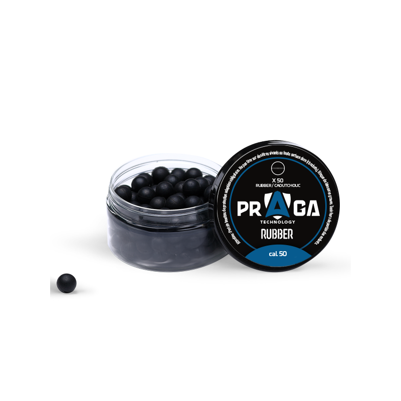 PRAGA RUBBER - BILLES EN CAOUTCHOUC CAL:50 - x50