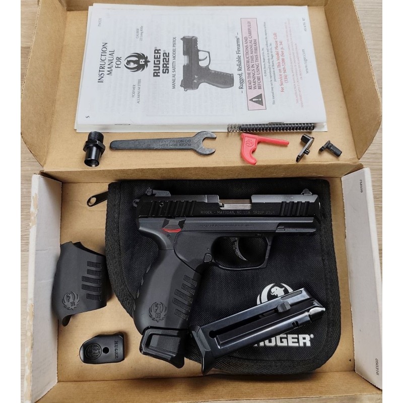 Pistolet Ruger SR22 .22 LR Canon Fileté Occasion