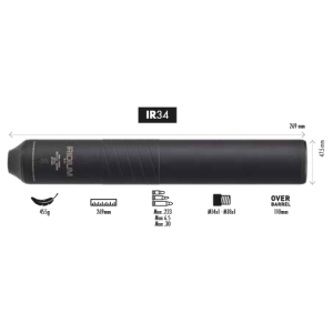 MODERATEUR DE SON BROWNING IRIDIUM IR34 - cal: 6,5mm - 6,5 PRC MAX