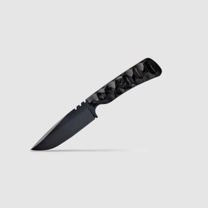 Couteau SKELET TOXIFIE Micarta noir