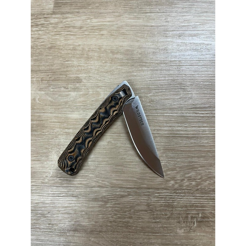 Couteau Wildsteer TROLL Pliant Brossé MARRON 18,6 cm