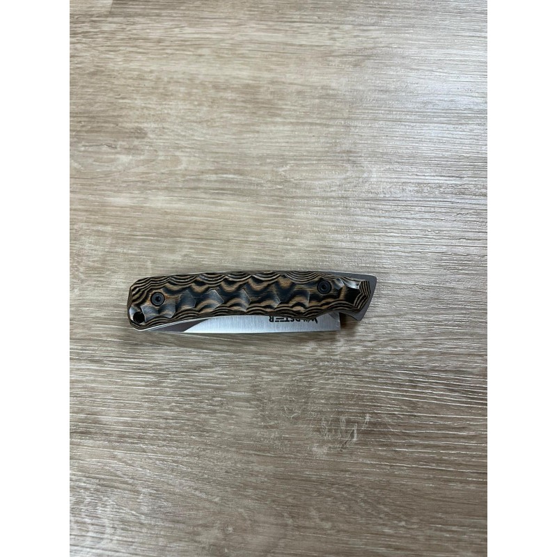 Couteau Wildsteer TROLL Pliant Brossé MARRON 18,6 cm