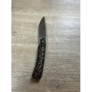 Couteau Wildsteer TROLL Pliant Brossé MARRON 18,6 cm