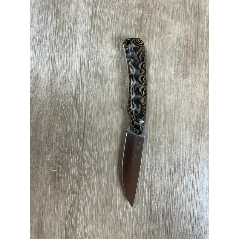 Couteau Wildsteer TROLL Pliant Brossé MARRON 18,6 cm