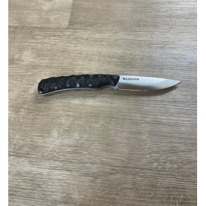 Couteau Wildsteer TROLL Pliant Brossé NOIR 18,6 cm