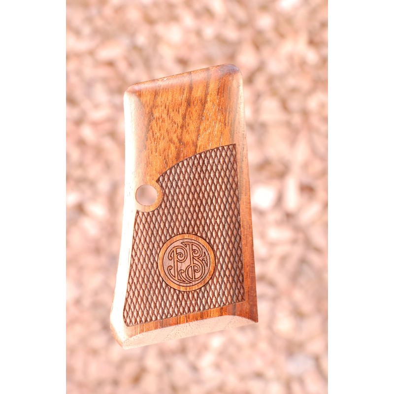 PLAQUETTES BERETTA 418 grips (partiellement en damier et logo)