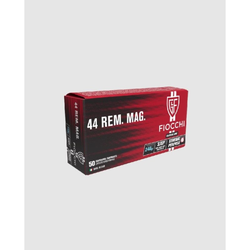 Fiocchi SJSP 240 gr .44 Magnum 50 cartouches