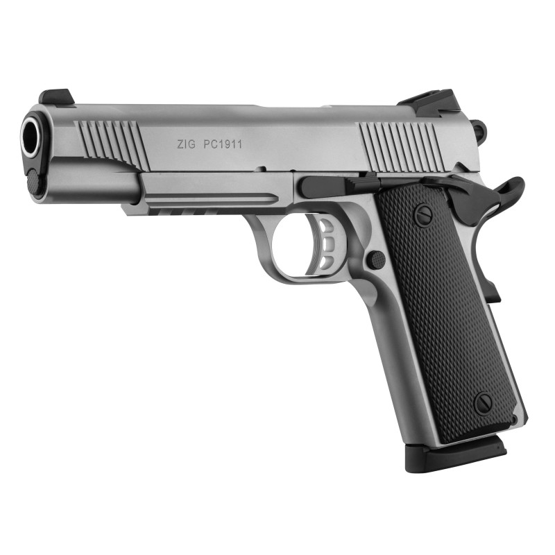 Pistolet TISAS - ZIG PC 1911 Inox - Cal: 45 ACP - Canon: 5''