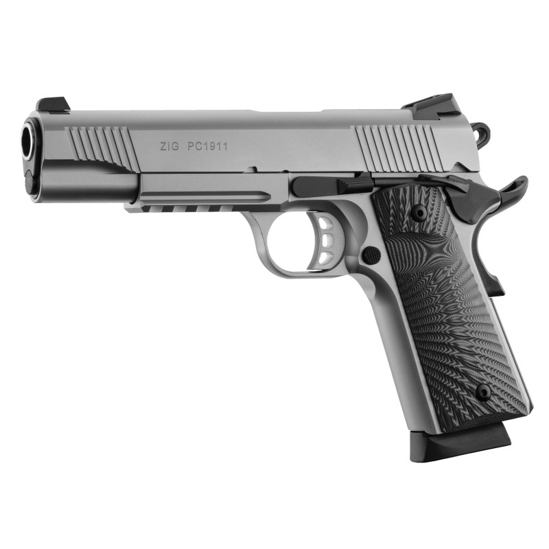 Pistolet TISAS - ZIG PC 1911 Inox - Cal: 45 ACP - Canon: 5''