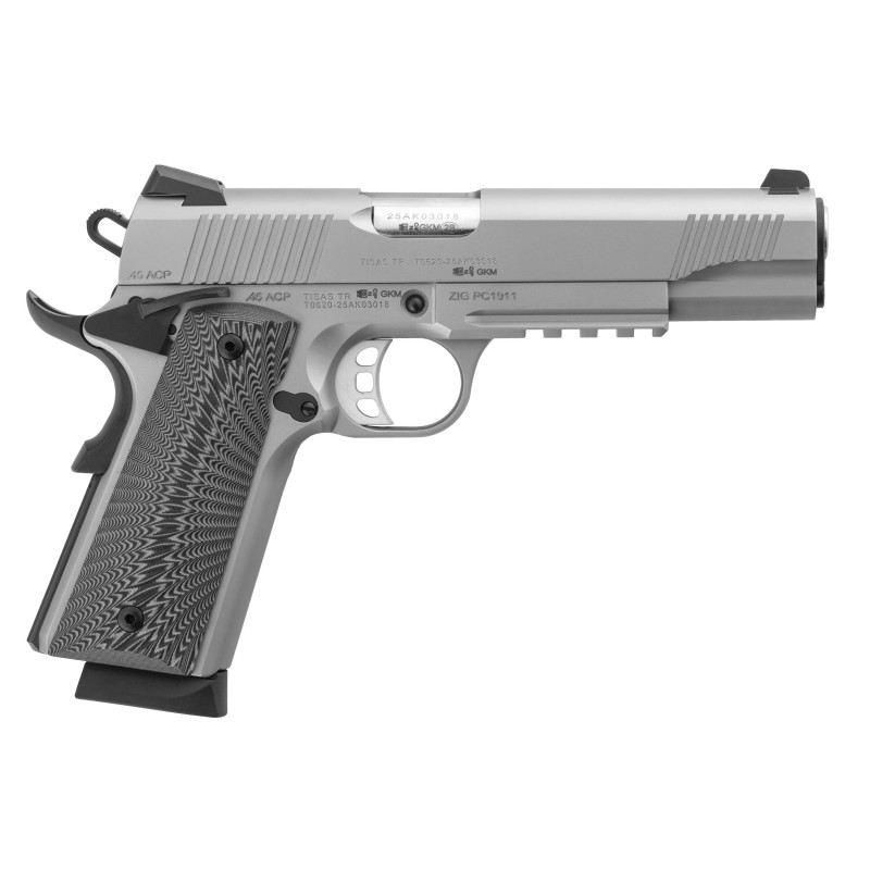 Pistolet TISAS - ZIG PC 1911 Inox - Cal: 45 ACP - Canon: 5''