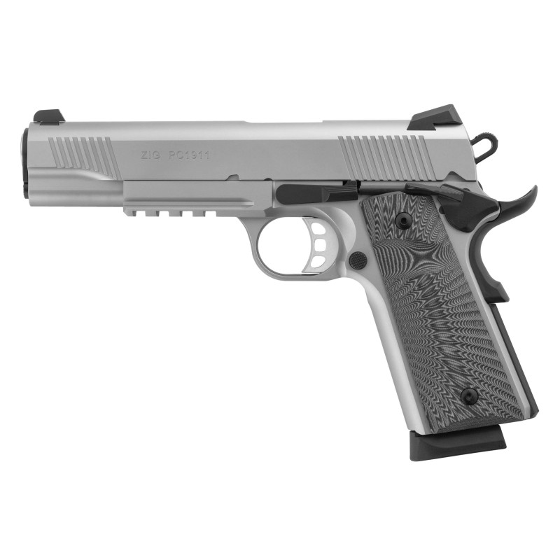 Pistolet TISAS - ZIG PC 1911 Inox - Cal: 45 ACP - Canon: 5''