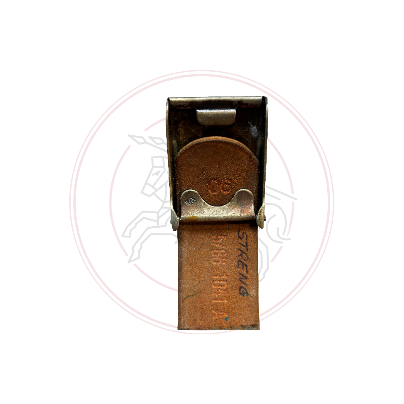 Ceinture en cuir noir de l'armée allemande - koppel - koppelschloss