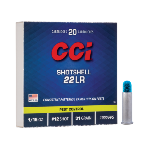 Cartouches CCI Cal: 22 LR SHOTSHELL - PLOMB n°12