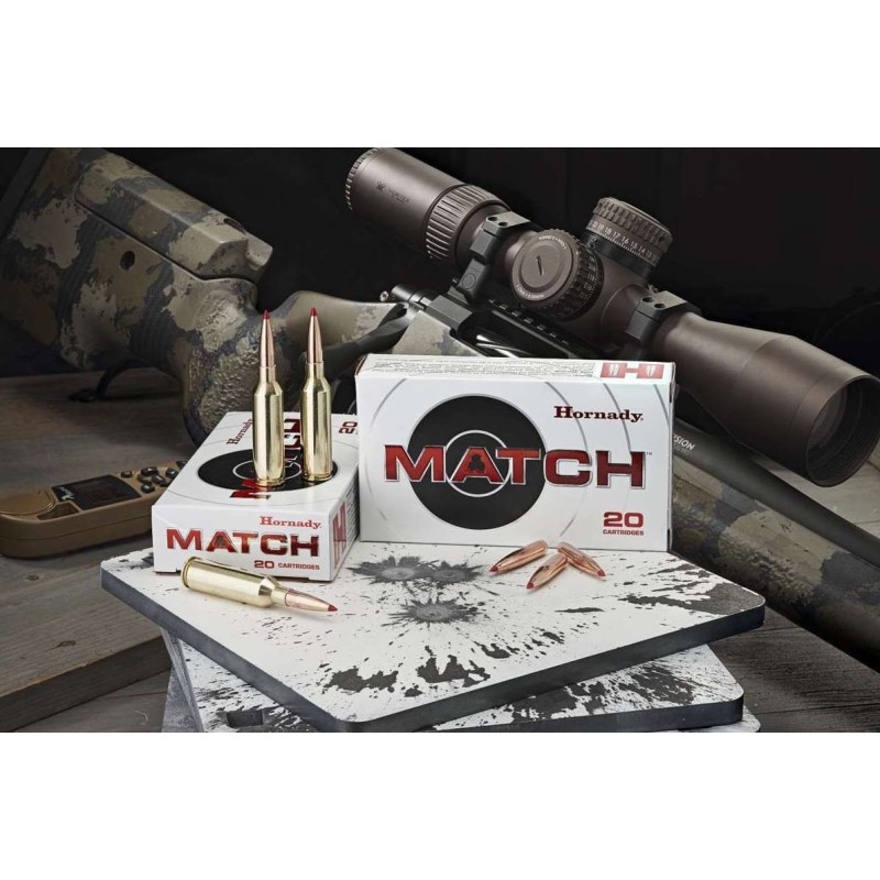Cartouches HORNADY ELD MATCH - Cal: 6,5 CREEDMOOR - 140GRS - BOITE DE