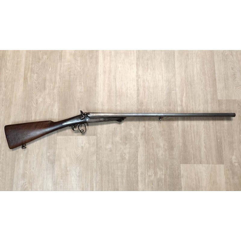 Fusil juxtaposé à chiens extérieurs artisan français cal 16/65