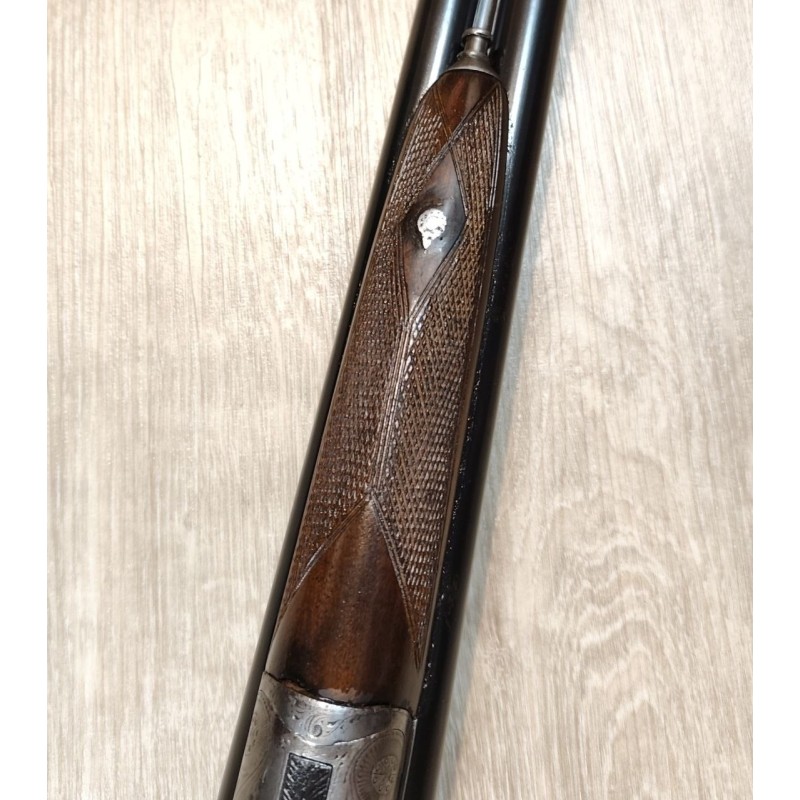 Fusil juxtaposé à chiens extérnes artisan français 16/65 - Collection