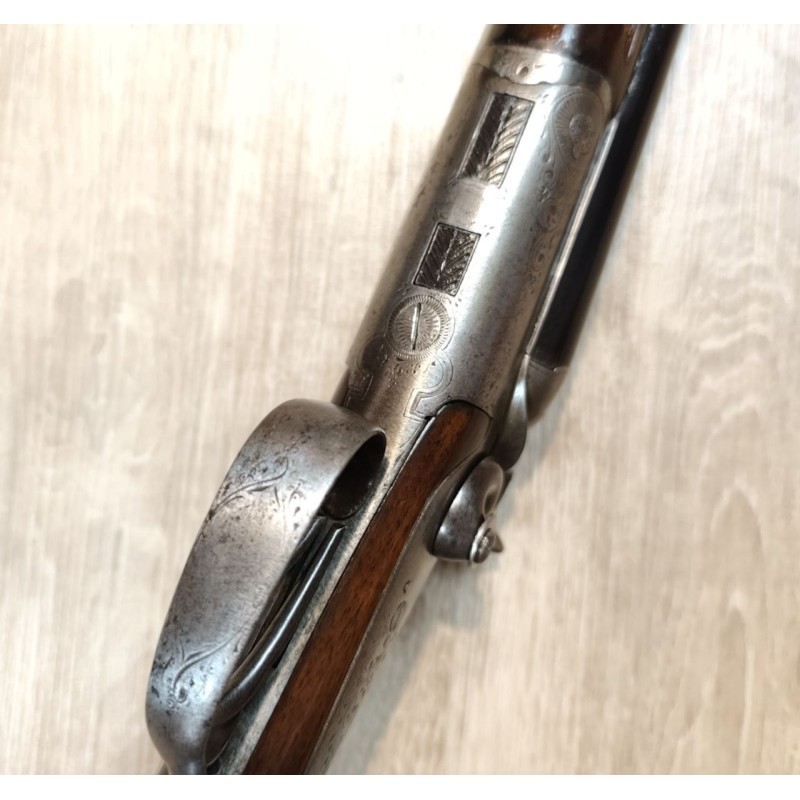 Fusil juxtaposé à chiens extérnes artisan français 16/65 - Collection