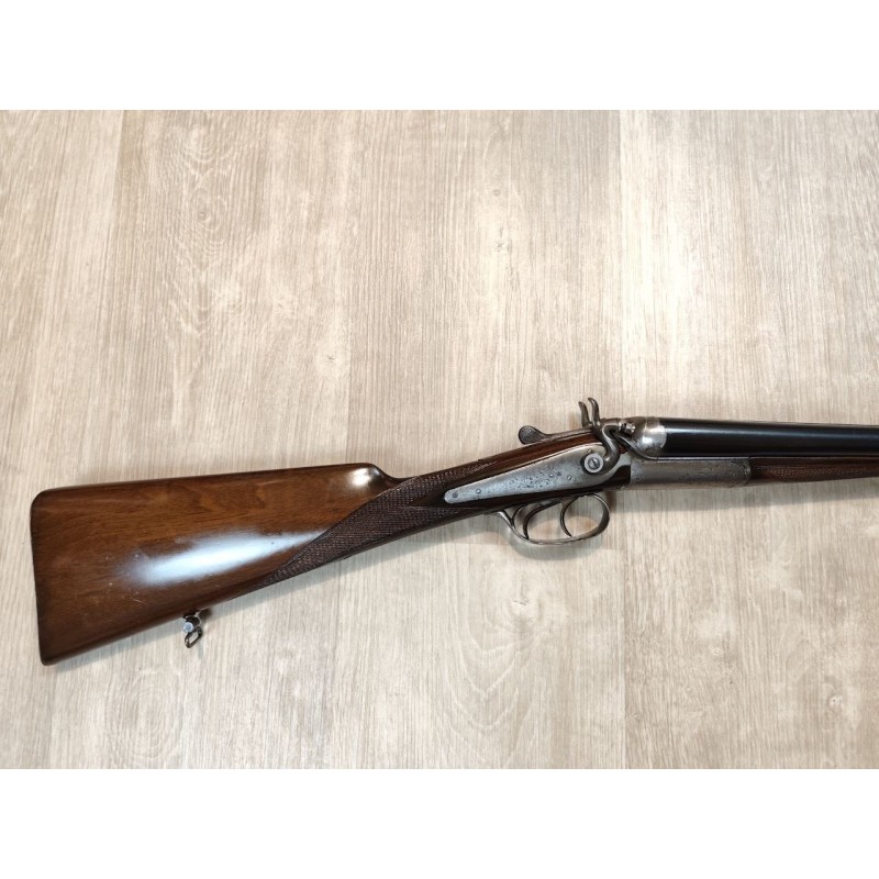 Fusil juxtaposé à chiens extérnes artisan français 16/65 - Collection
