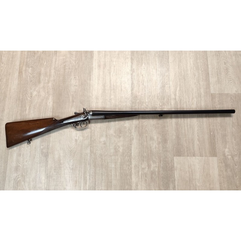 Fusil juxtaposé à chiens extérnes artisan français 16/65 - Collection