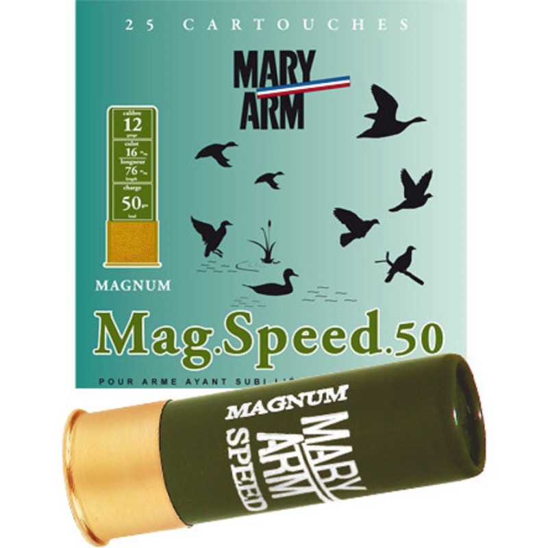 Cartouches MARY ARM MAG.SPEED.50 Cal12/76 50gr N°6 BJ X25