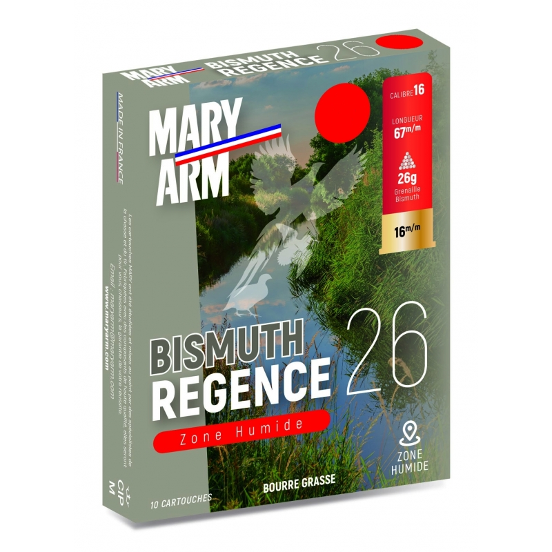 Cartouches MARY ARM BISMUTH REGENCE 26 - Cal:16/67 - 26gr - BG - X10