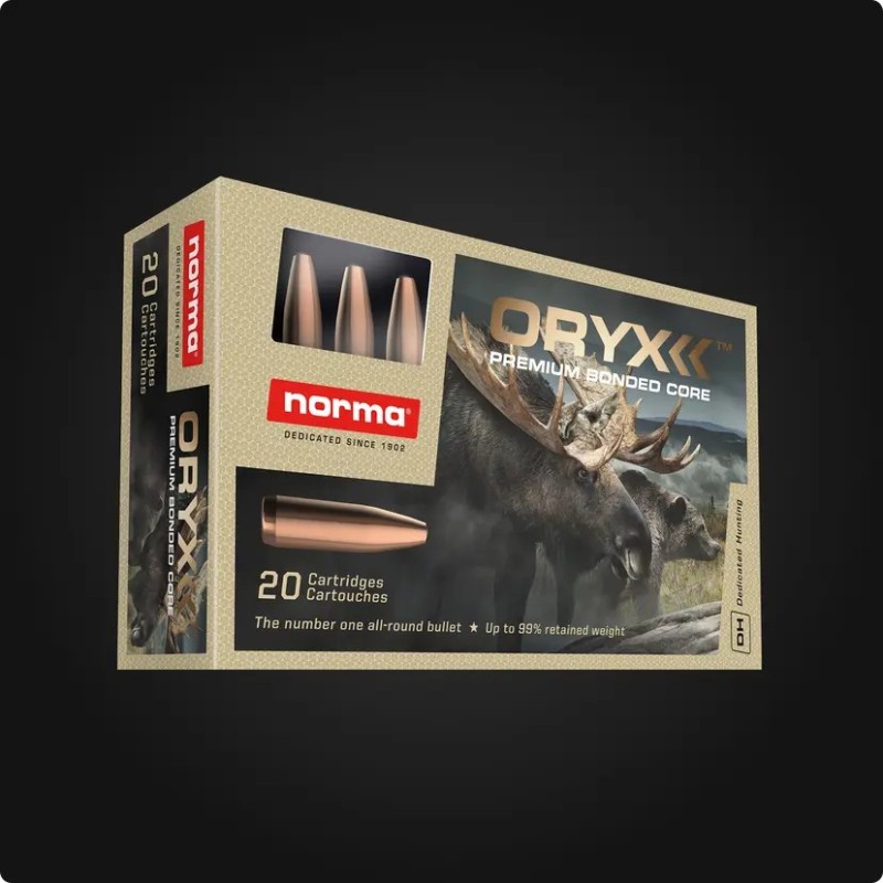 Cartouches NORMA ORYX cal:7mm REM - 170grs (11gr) - Boite de 20 unités