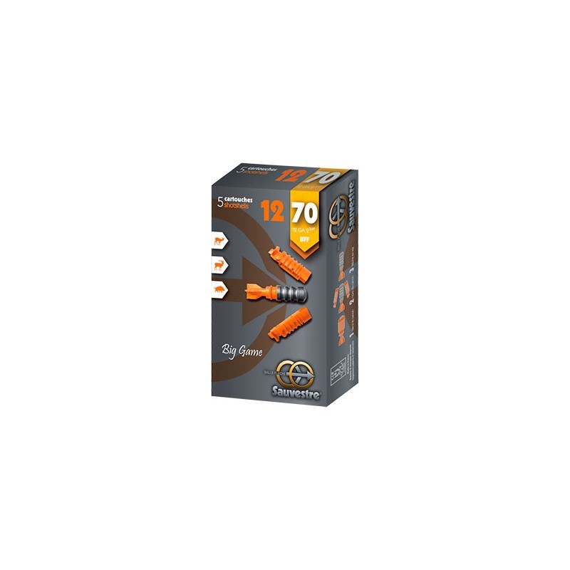 Cartouche a balle fleche SAUVESTRE BFF big gam - Cal: 12/70 - boite de