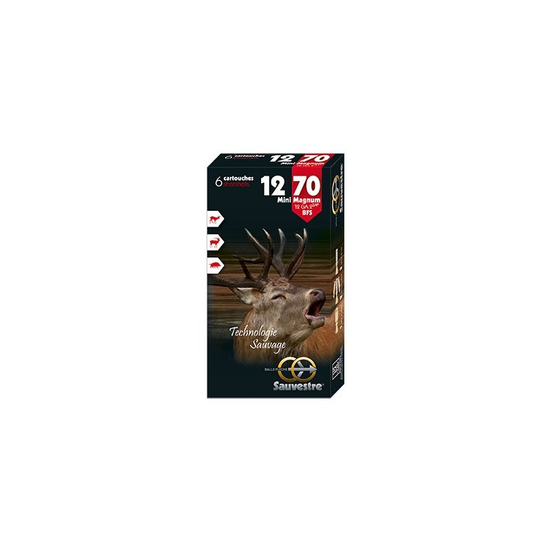 Cartouches SAUVESTRE GRAND GIBIER BFS - MINI MAGNUM Cal: 12/70