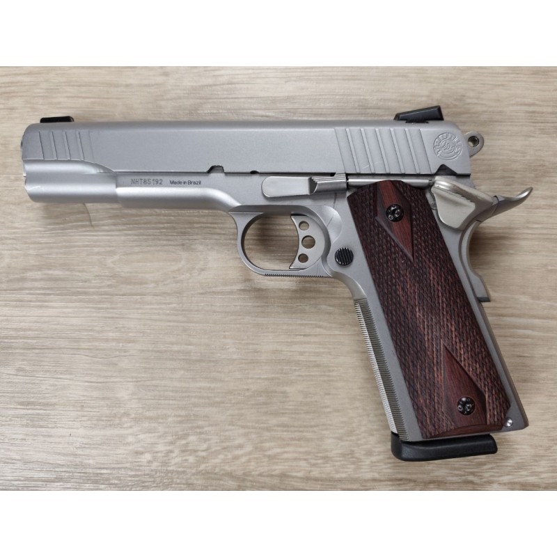Taurus PT 1911 .45 ACP – Inox mat, 2 chargeurs, mallette, occasion