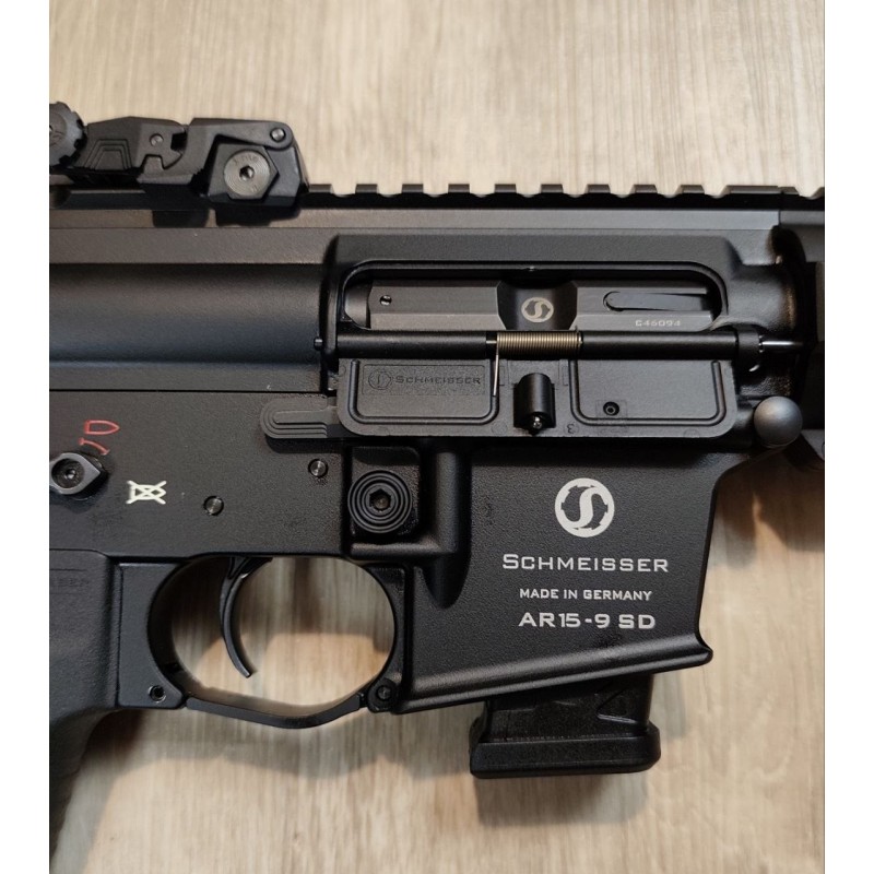 Schmeisser AR15-9 SD 9x19 –PCC, modérateur intégré, mallette, occasion