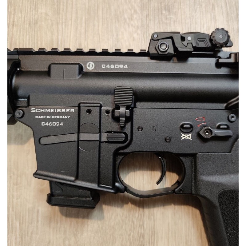 Schmeisser AR15-9 SD 9x19 –PCC, modérateur intégré, mallette, occasion