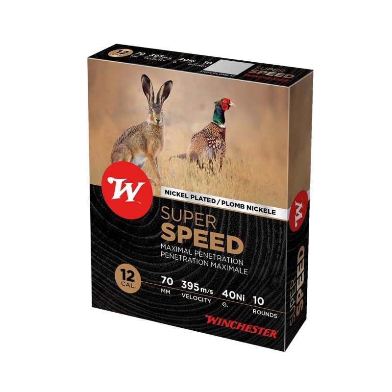 Cartouches WINCHESTER Super Speed G2 SPECIAL CHEVREUIL- Cal: 12/76 - 4