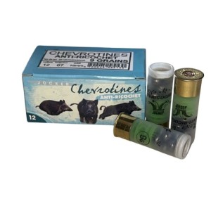 CARTOUCHES JOCKER CHEVROTINES ANTI-RICOCHET - Cal: 12-67 - 9 Grains -