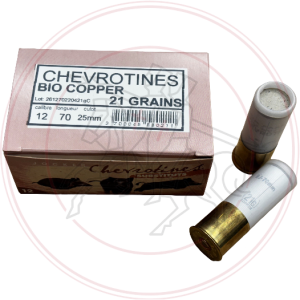CARTOUCHES JOCKER CHEVROTINE BIO COPPER (CUIVRE) - Cal: 12/70 - 21 Gra