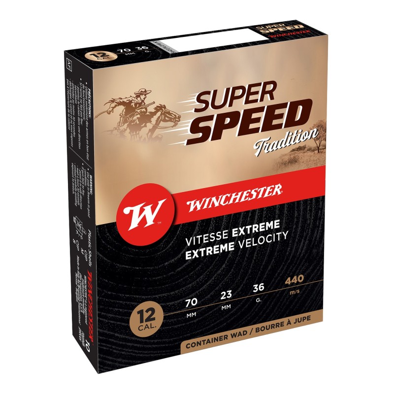 Cartouches WINCHESTER Super Speed G3 - Cal: 12/70 - 36G - Plomb 1