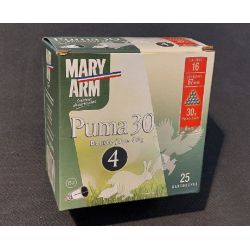 Cartouches MARY ARM PUMA 30 - Cal 16/67 30gr N°4 BJ X25